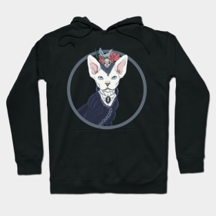 Victorian vampire kitten Hoodie